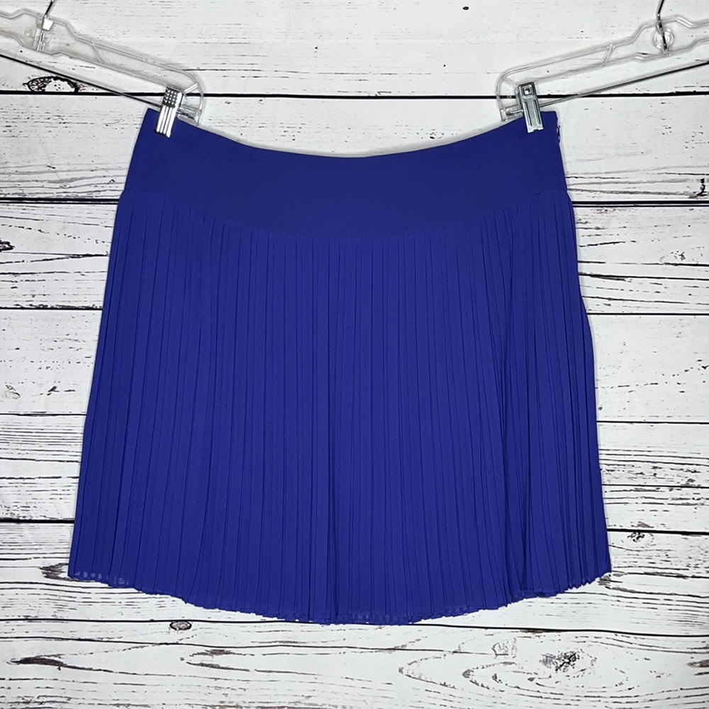 LOFT Ann Taylor NWT Size 12 Purple Fully Lined Pleated A-Line Skirt